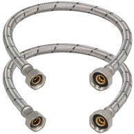 Priključak elastični 3/8" 1/2" za baterije i armature, 50 cm, set od 2 kom.